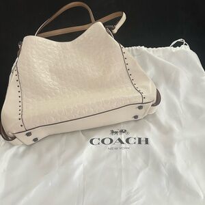 Coach Purse Ivory/White